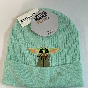 (NWT) STAR WARS MANDALORIAN "Grogu" Knit Beanie Rare Find, Sage - UNISEX/OS
